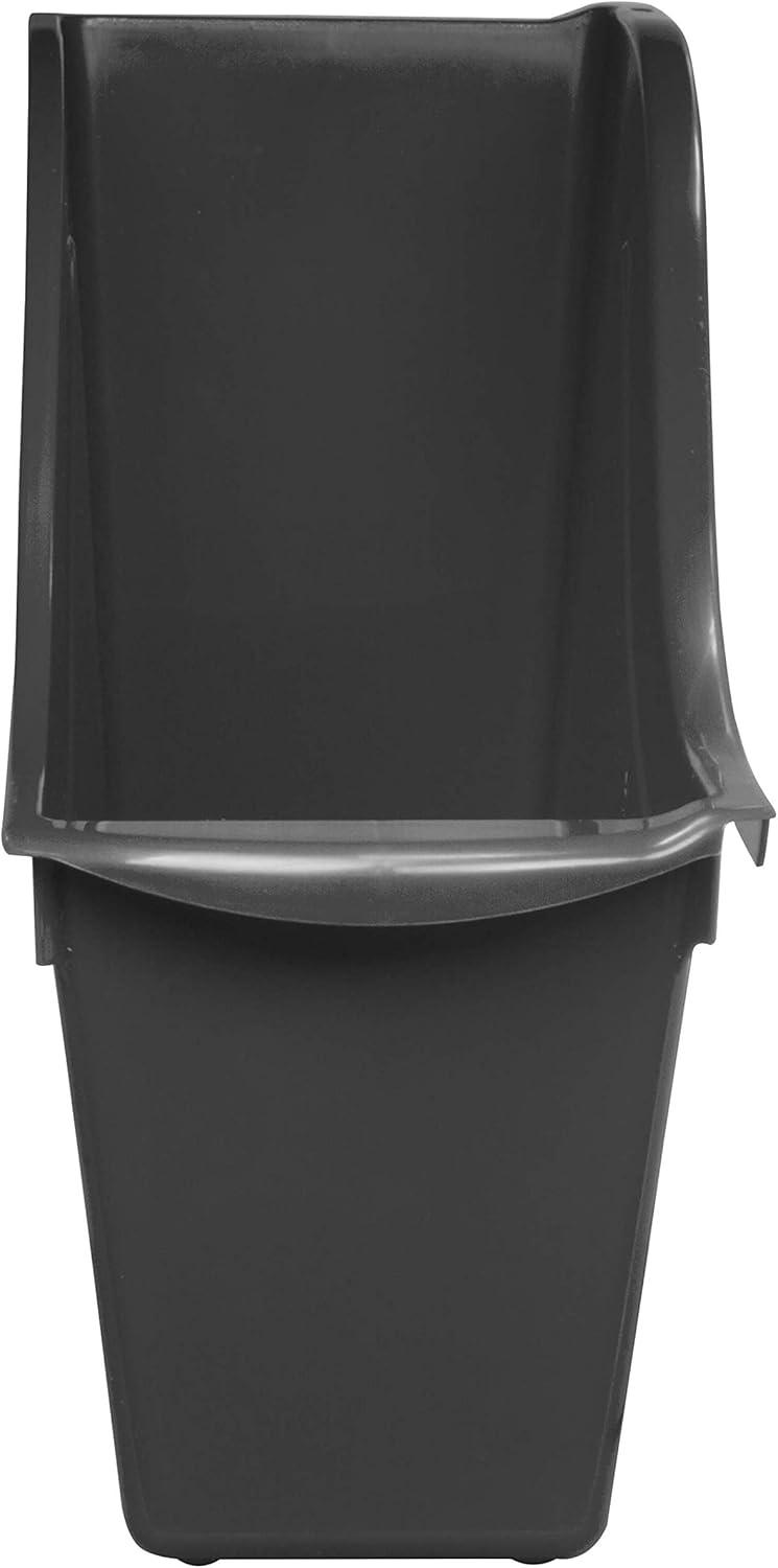 imageStorex Small Book Bin 1175 x 45 x 85 Inches Black Case of 12 70123E12C