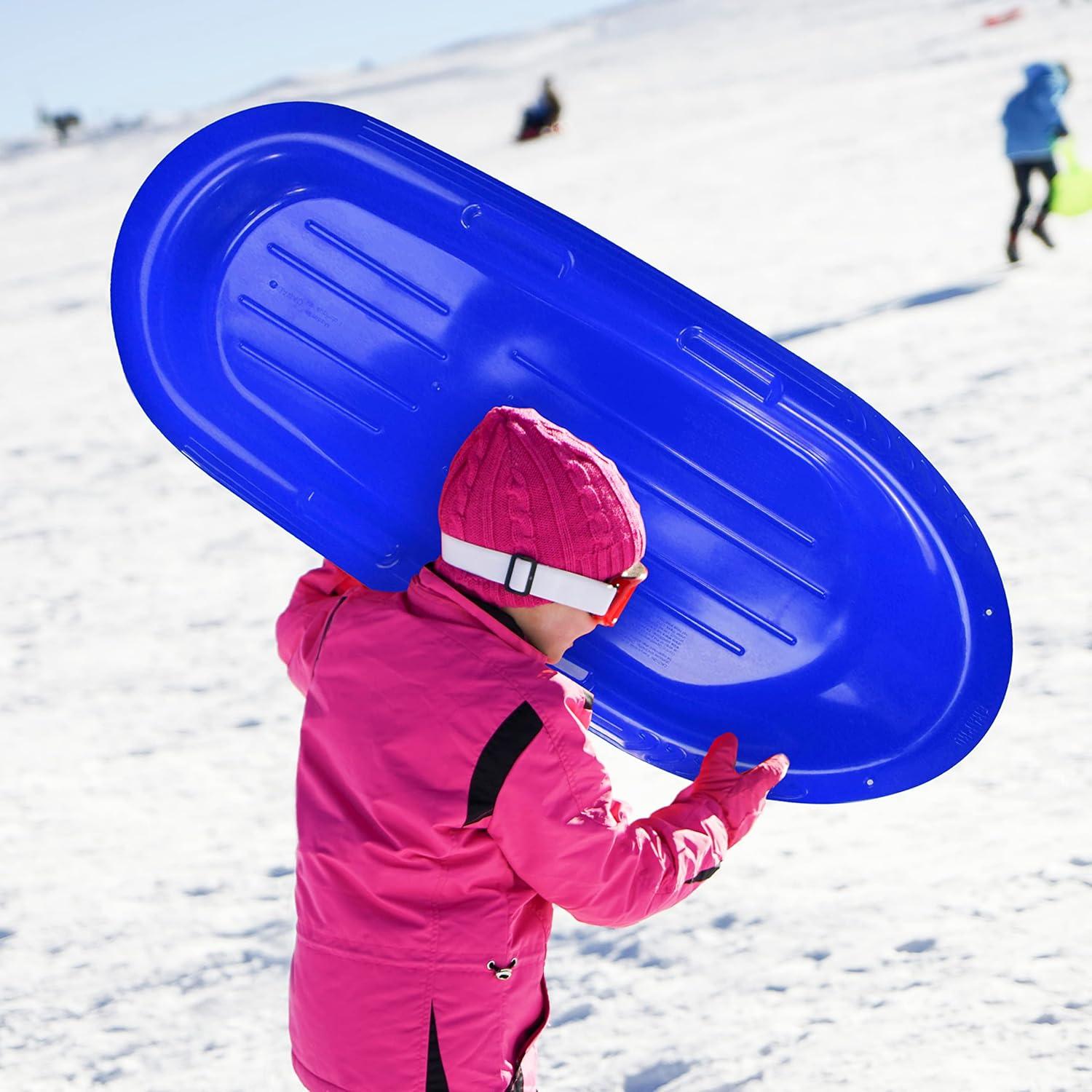 imageEra 48inch Manitou X Adventurer Sled 1 Rider Kids Plastic TobogganBlue