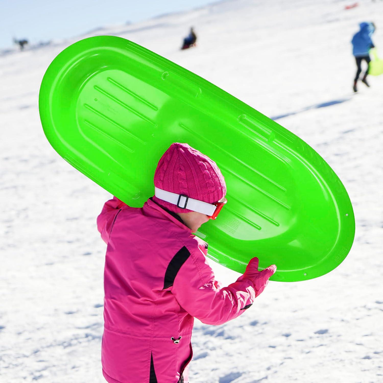 imageEra 48inch Manitou X Adventurer Sled 1 Rider Kids Plastic TobogganGreen