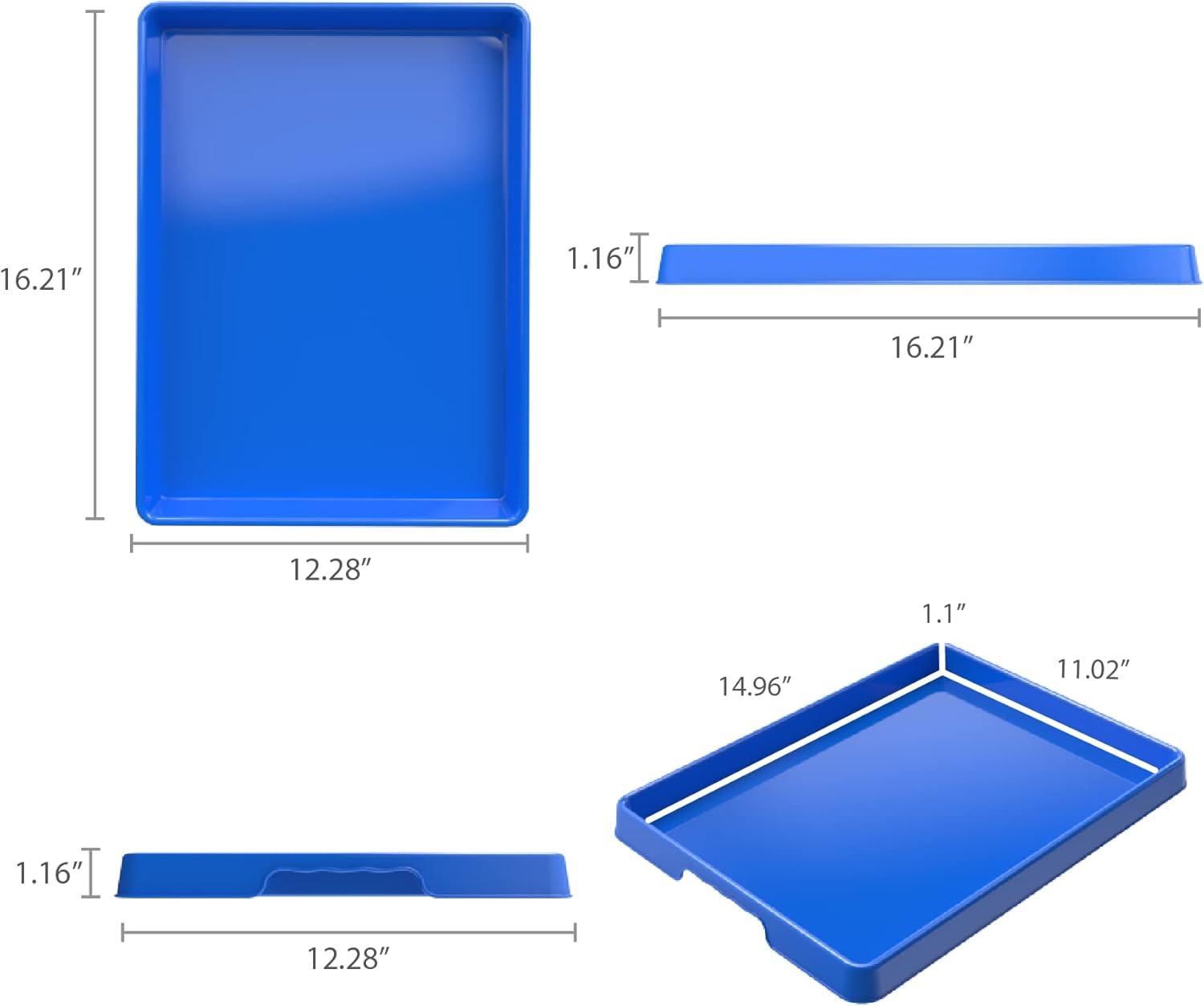 imageStorex Large Craft amp Activity Tray Plastic Arts and Crafts Organzier for Paint Beads and Slime Red 12Pack 00442E12CAssorted