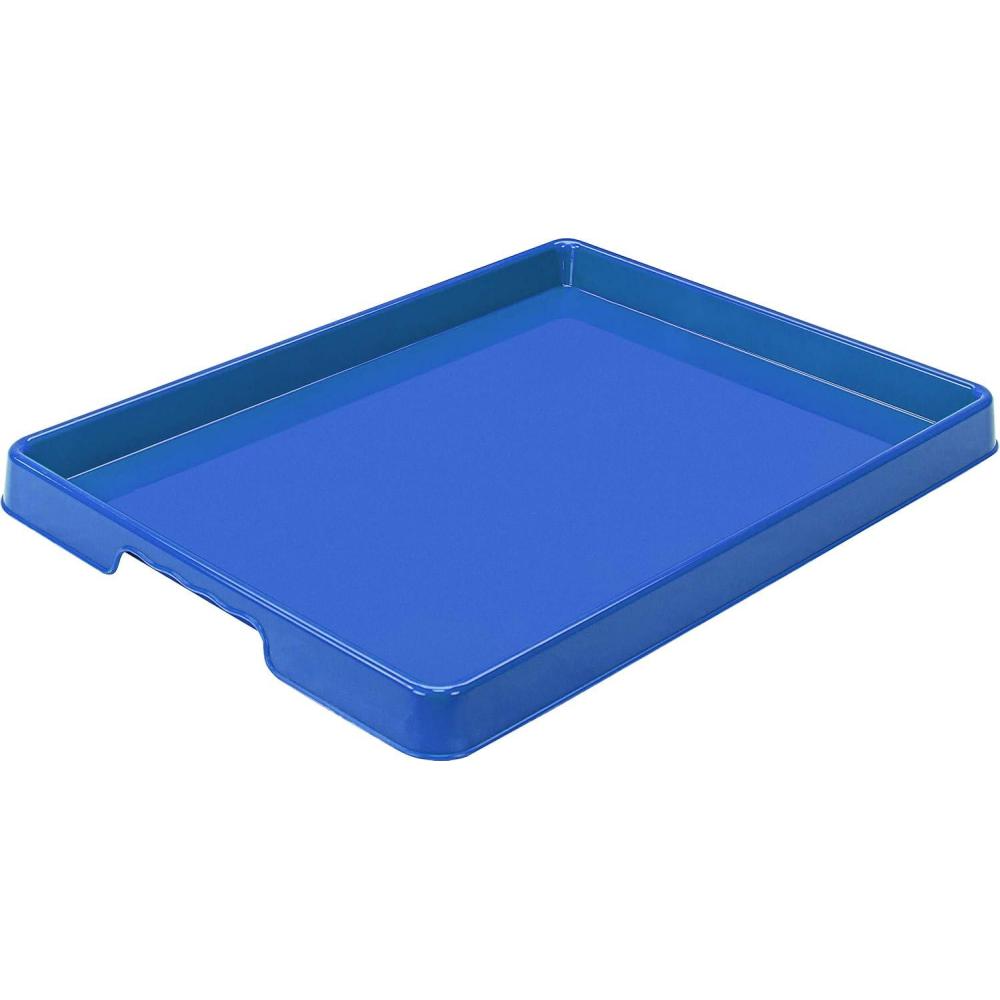 imageStorex Large Craft amp Activity Tray Plastic Arts and Crafts Organzier for Paint Beads and Slime Red 12Pack 00442E12CBlue