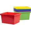 imageStorex Small Storage Bins 13625 x 1125 x 787 Inches Assorted Colors Color Assortment Will Vary Case of 6 61514U06CAssorted