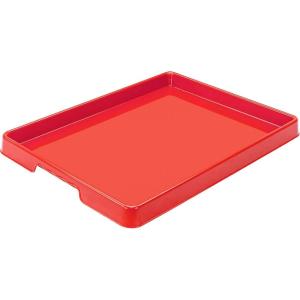 Storex Large Craft & Activity Tray – Plastic Arts and Crafts Organzier for Paint, Beads and Slime, Red, 12-Pack (00442E12C)(Red)