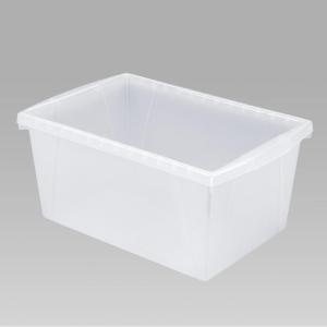 Storex Small Storage Bins, 13.625 x 11.25 x 7.87 Inches, Assorted Colors, Color Assortment Will Vary, Case of 6 (61514U06C)(Translucent)