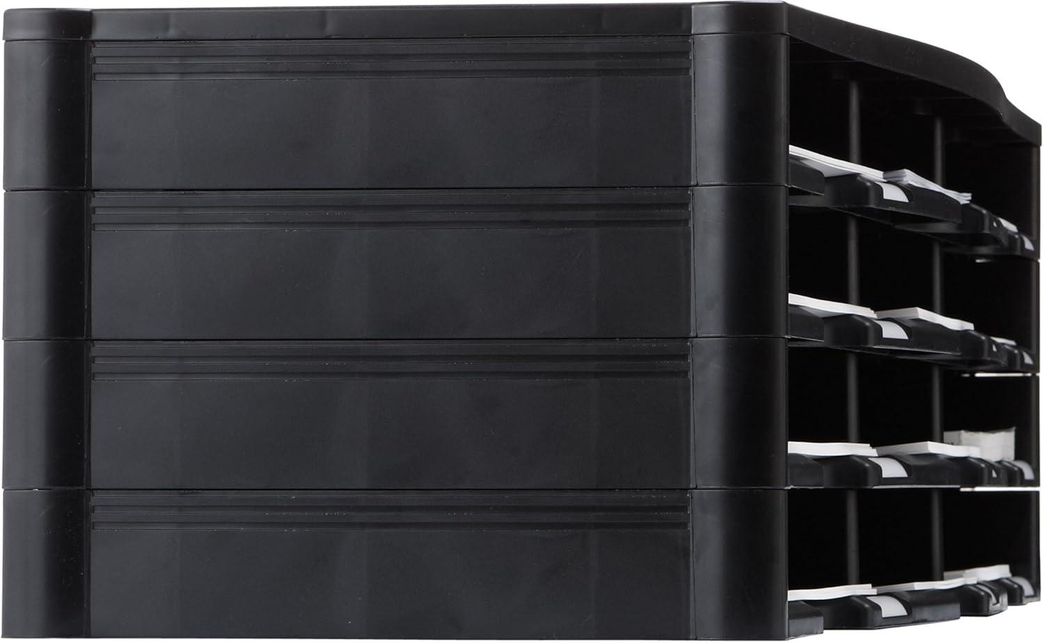 imageStorex 12Compartment Literature OrganizerDocument Sorter Grey 61601U01CBlack
