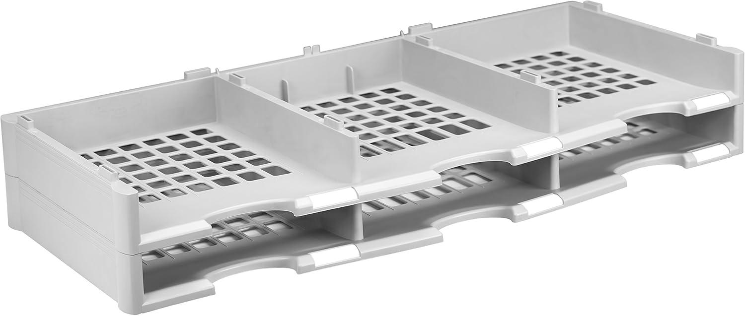 imageStorex 12Compartment Literature OrganizerDocument Sorter Grey 61601U01CGrey