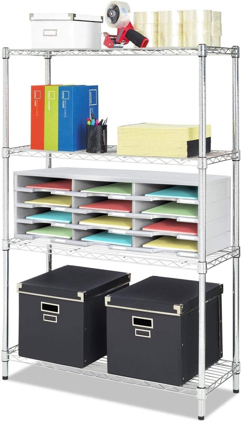 imageStorex 30Compartment Literature Organizer 3138 x 1413 x 255 Inches Gray 61418U01C