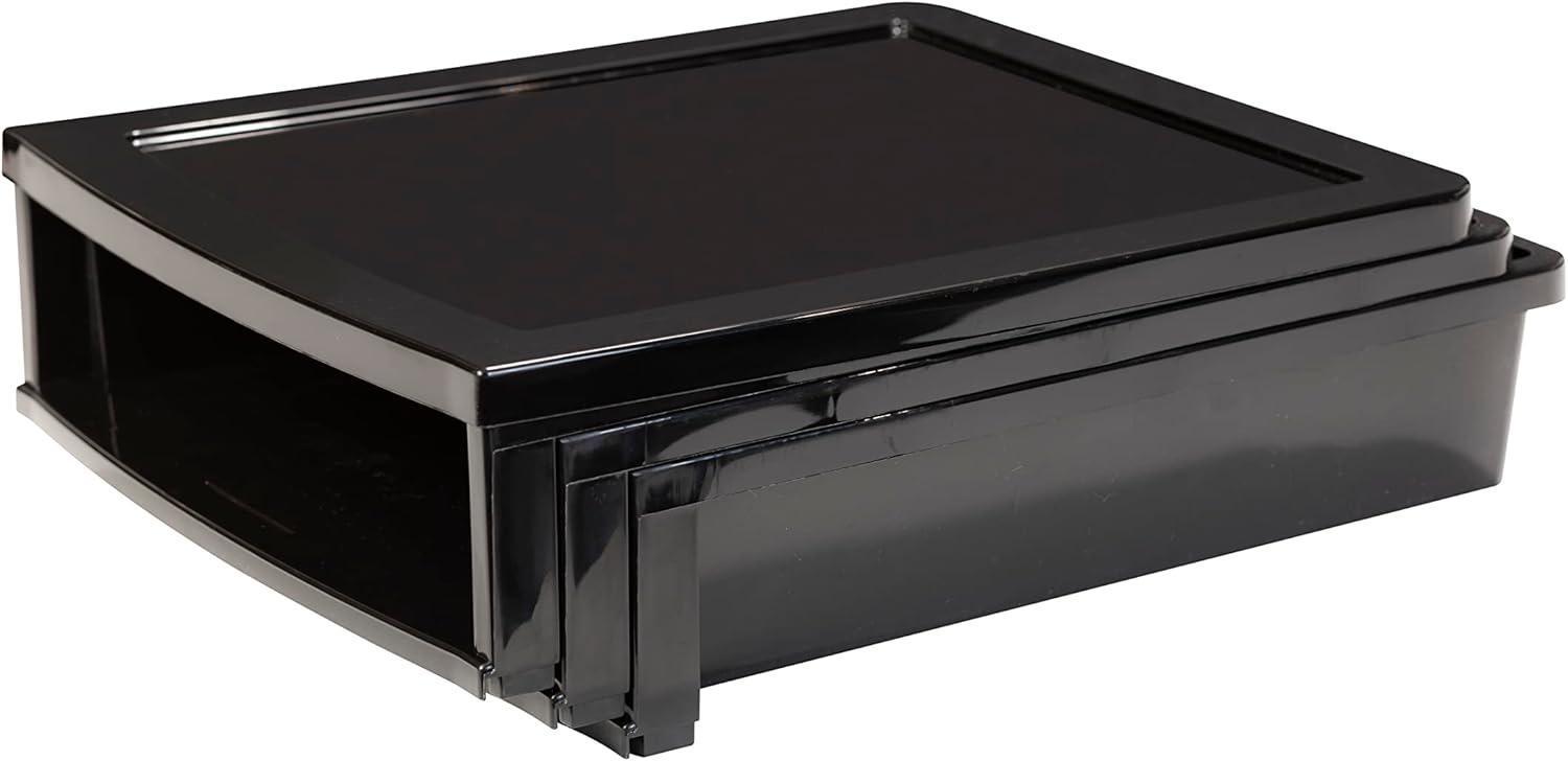 imageStorex Quick Stack Construction Paper Sorter 3 Compartments 13 x 1125 x 84 Inches Black 61642E01CBlack