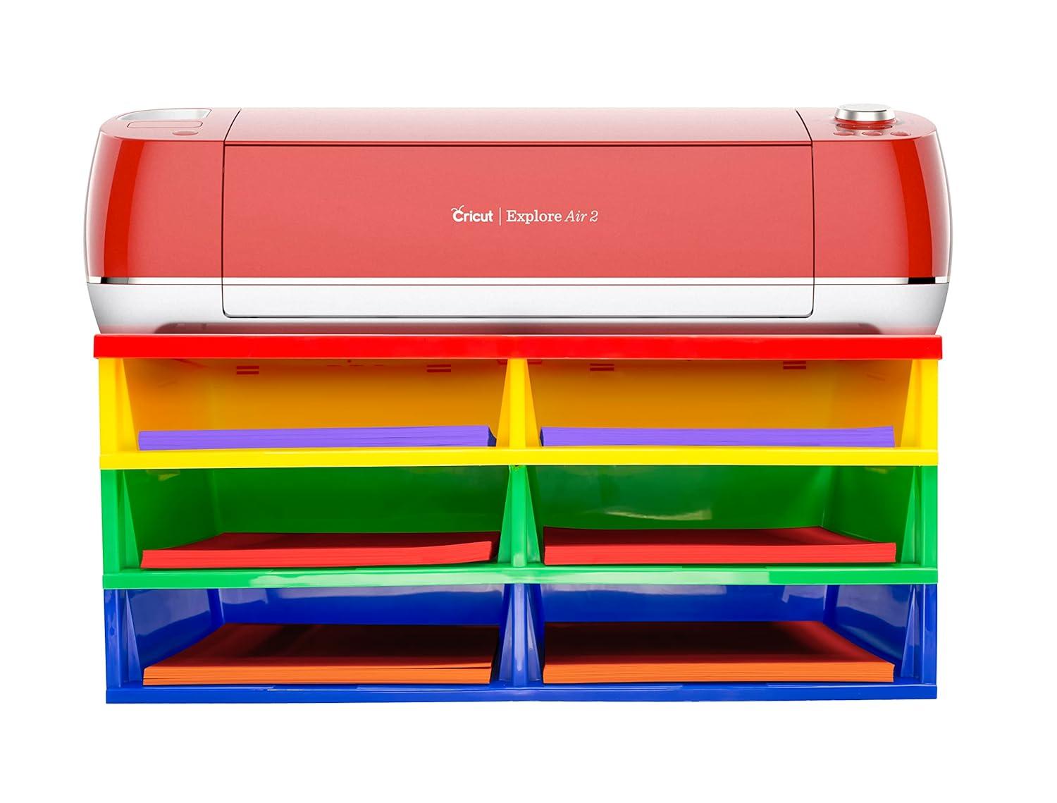 imageStorex Quick Stack Literature Organizer 6 Compartments 205 x 136 x 87 Multicolored 61656E01C