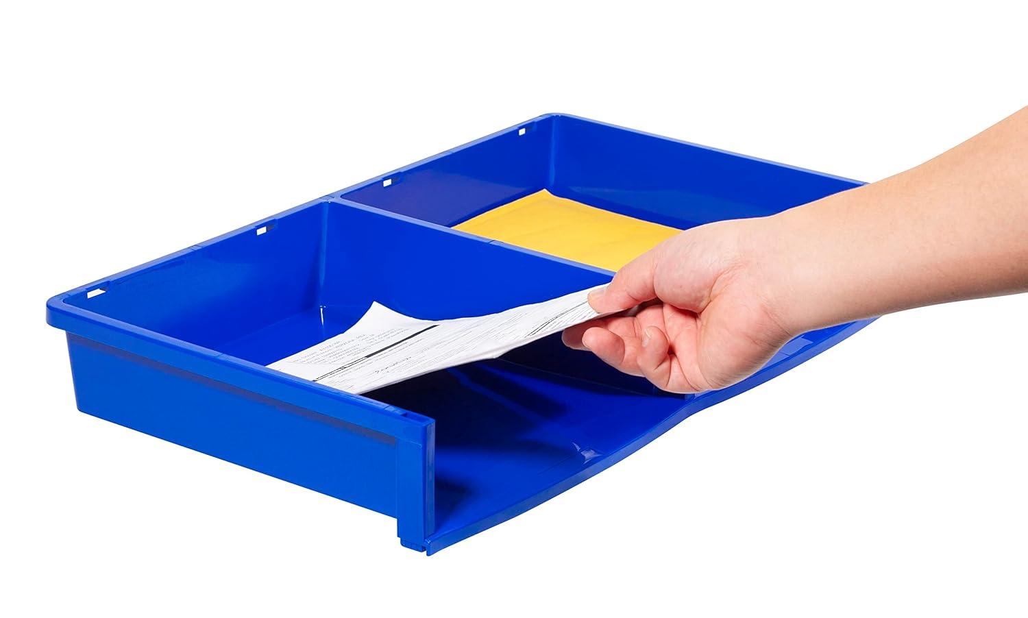 imageStorex Quick Stack Literature Organizer 6 Compartments 205 x 136 x 87 Multicolored 61656E01C