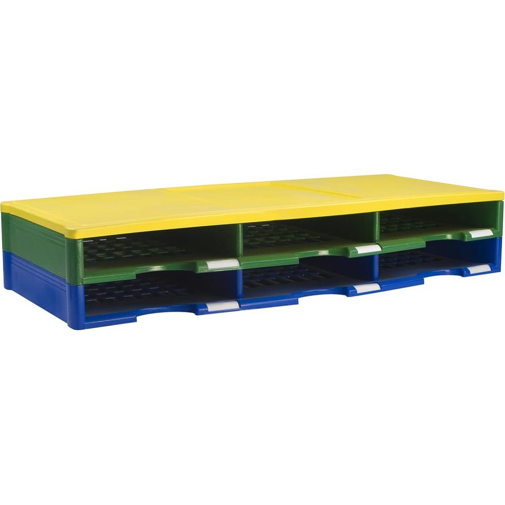imageStorex Modular 6Compartment Literature Organizer Classroom Colors Multicolor 61433U01C
