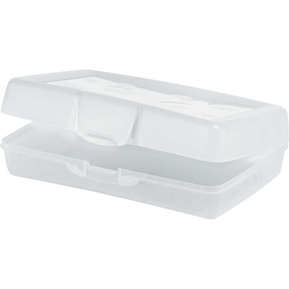 imageStorex Pencil Case 838 x 563 x 25 Inches Clear Box of 12 STX61622U12CClear