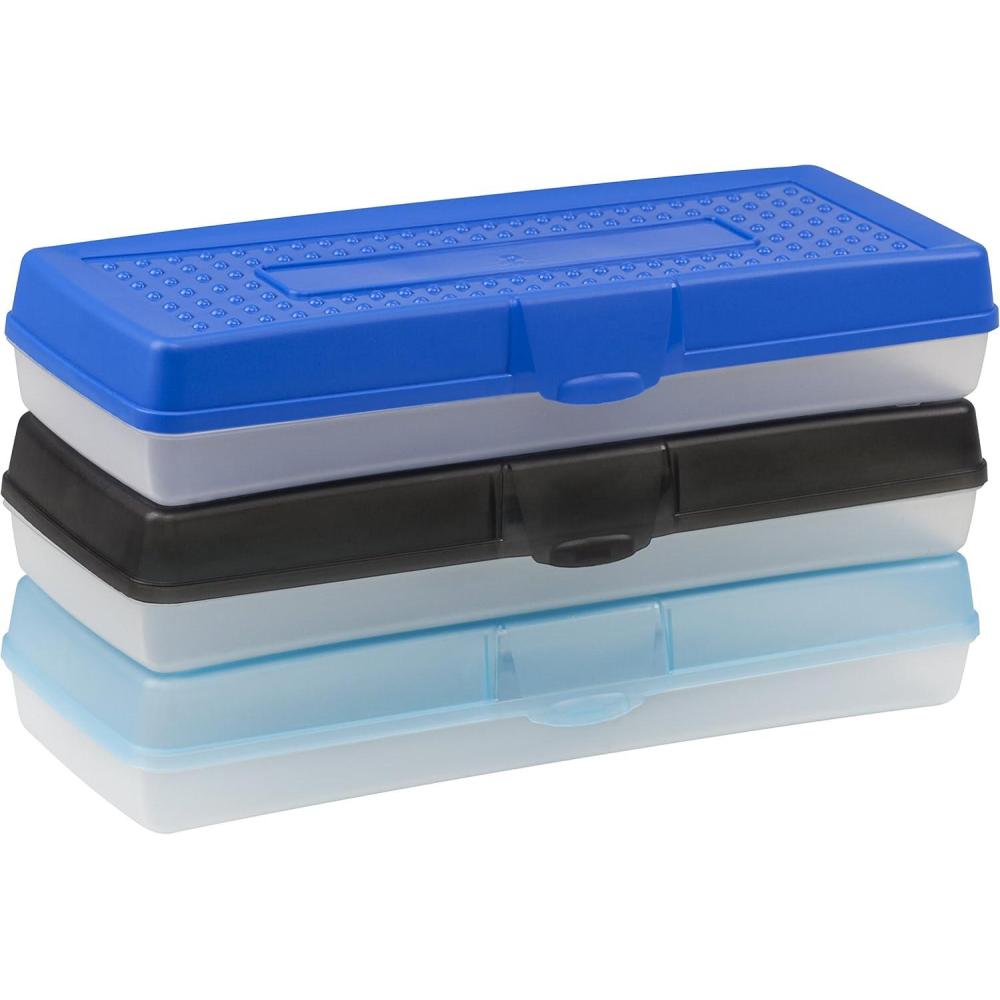 imageStorex Stretch Pencil Box 56 x 134 x 252 Inches Assorted Colors Color Assortment Will Vary Case of 12 61620U12C