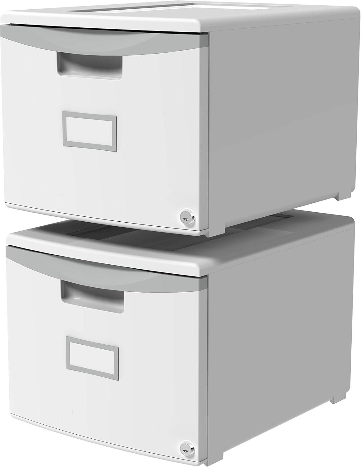 imageStorex Plastic 1Drawer Mobile File Cabinet LetterLegal Black 61265A01CGreyDark Grey