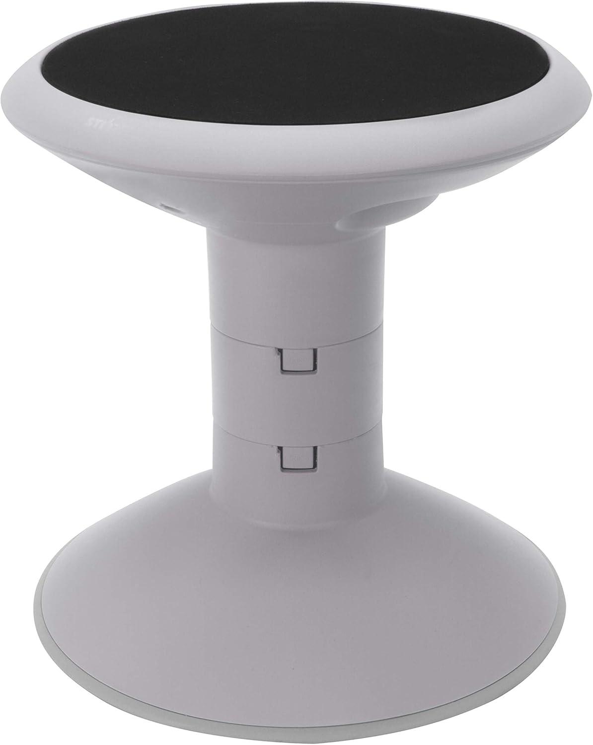 imageStorex Wiggle Stool Active Flexible Seating for Classroom and Home Study Adjustable 1218 Inch Height Black 00300U01CGrey