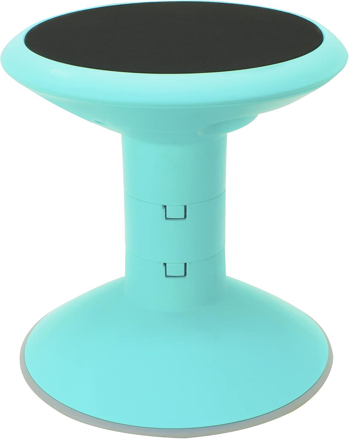 imageStorex Wiggle Stool Active Flexible Seating for Classroom and Home Study Adjustable 1218 Inch Height Black 00300U01CTeal