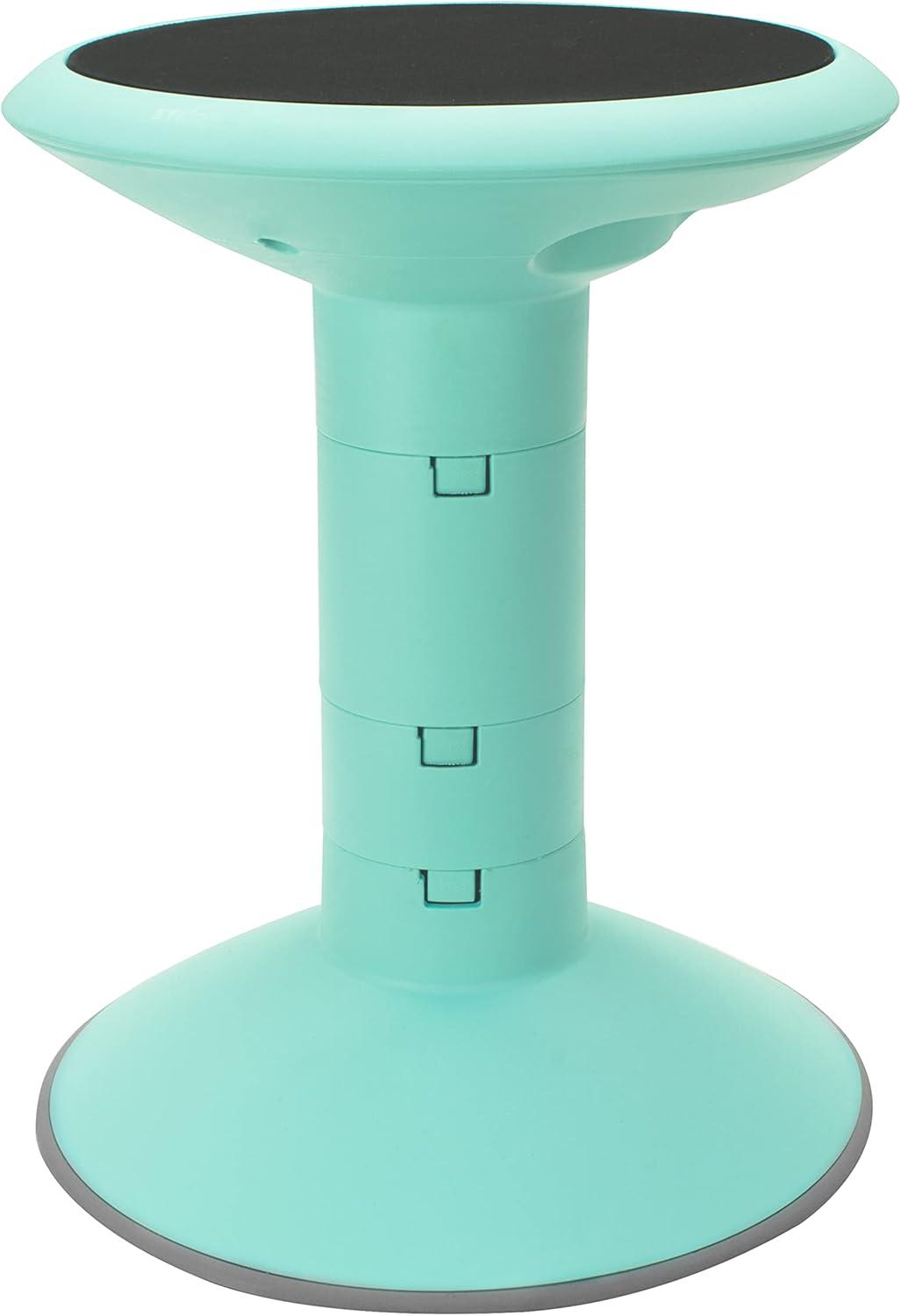 imageStorex Wiggle Stool Active Flexible Seating for Classroom and Home Study Adjustable 1218 Inch Height Black 00300U01CTeal
