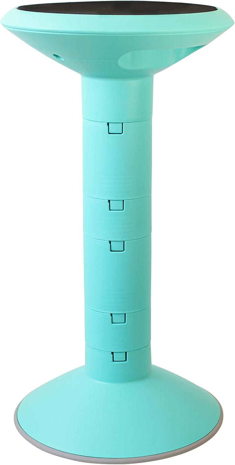 imageStorex Wiggle Stool Active Flexible Seating for Classroom and Home Study Adjustable 1218 Inch Height Black 00300U01CTeal