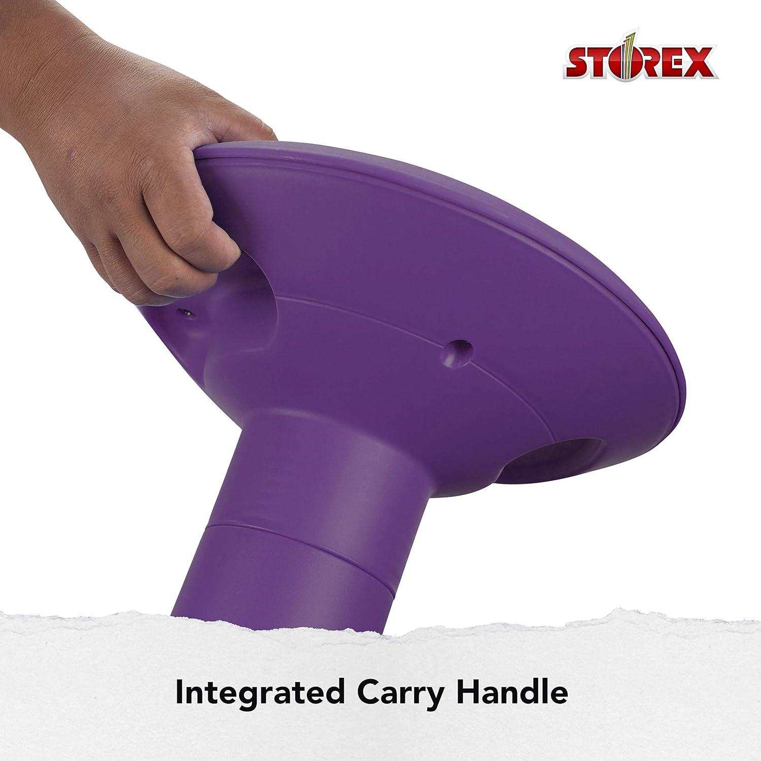 imageStorex Wiggle Stool Active Flexible Seating for Classroom and Home Study Adjustable 1218 Inch Height Black 00300U01CViolet