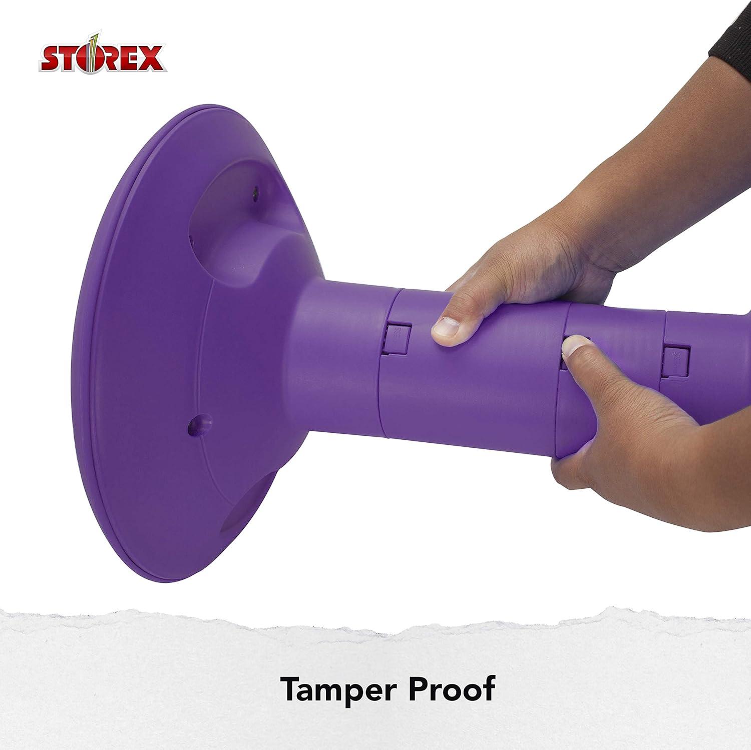 imageStorex Wiggle Stool Active Flexible Seating for Classroom and Home Study Adjustable 1218 Inch Height Black 00300U01CViolet