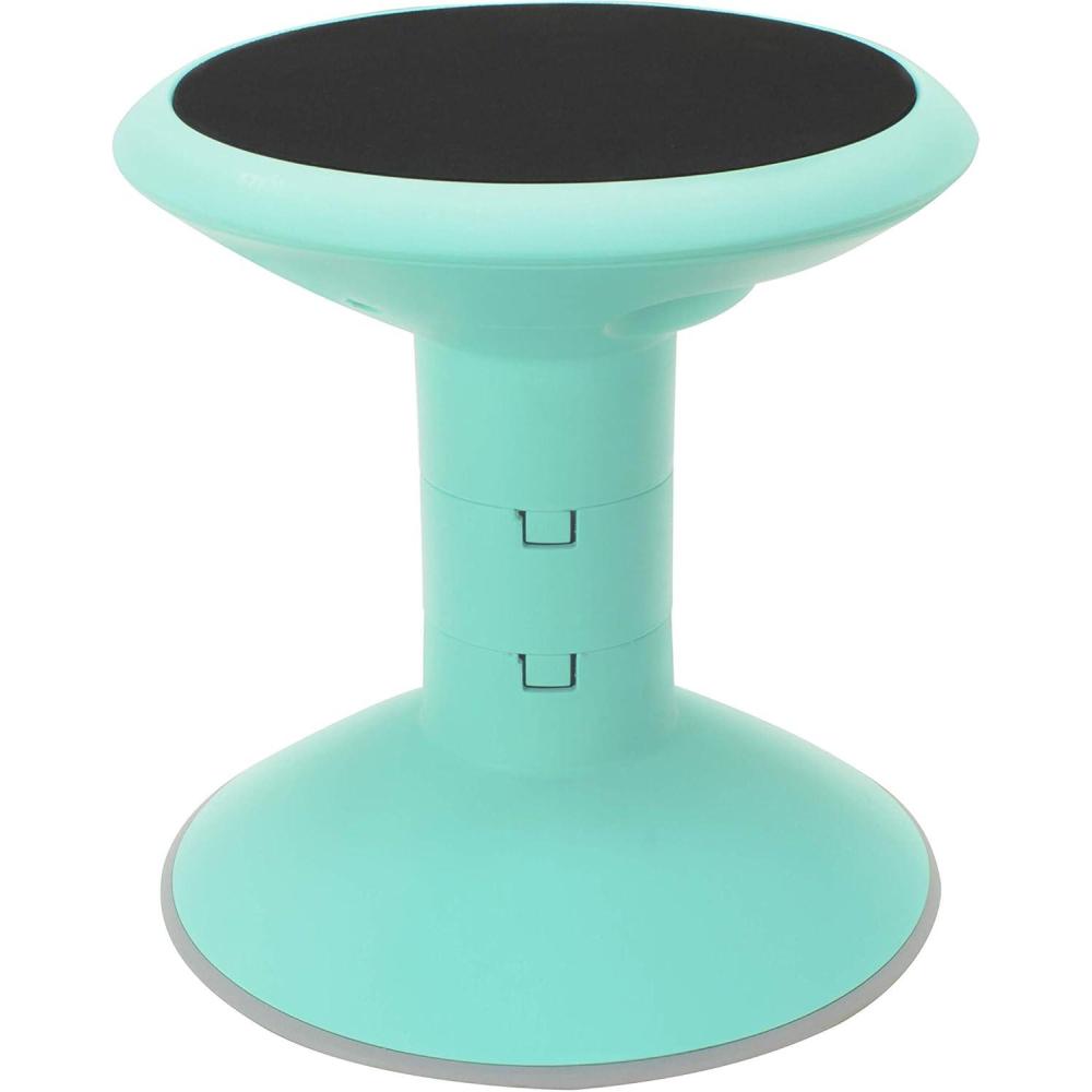 imageStorex Wiggle Stool Active Flexible Seating for Classroom and Home Study Adjustable 1218 Inch Height Black 00300U01CTeal