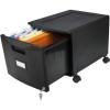 imageStorex Plastic OneDrawer File Cabinet  Locking Document Organizer for Home and Office Black 2Pack 61265B02CBlack
