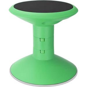 Storex Wiggle Stool – Active Flexible Seating for Classroom and Home Study, Adjustable 12-18 Inch Height, Black (00300U01C)(Green)
