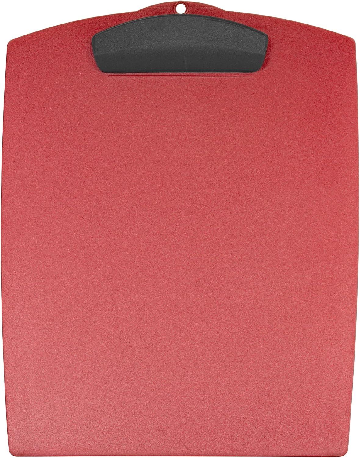 imageStorex Hard Poly Clipboard Letter Red Case of 12 STX40115B12CRainbow Assorted