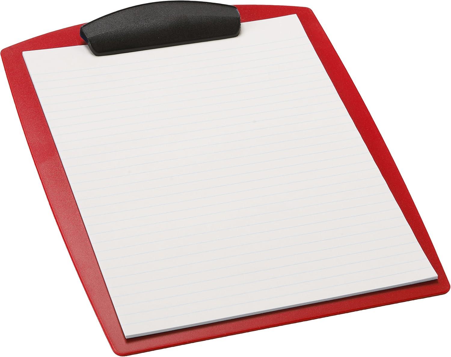 imageStorex Hard Poly Clipboard Letter Red Case of 12 STX40115B12CRed