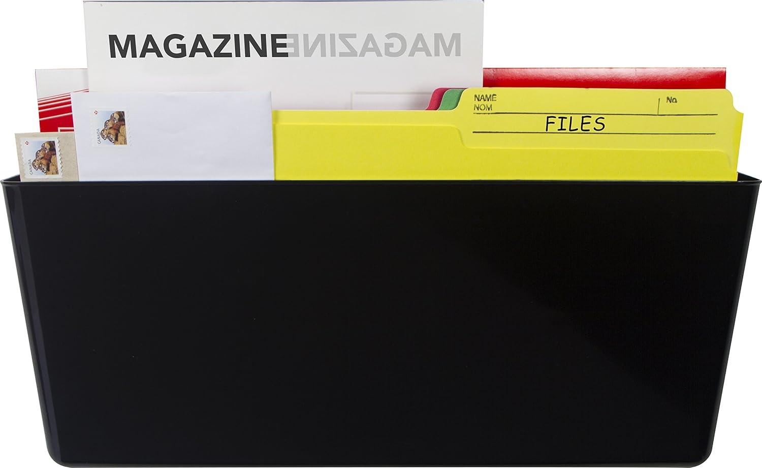 imageStorex Legal Sized Wall Files 2Pack Smoke Case of 6 STX70215B06CBlack