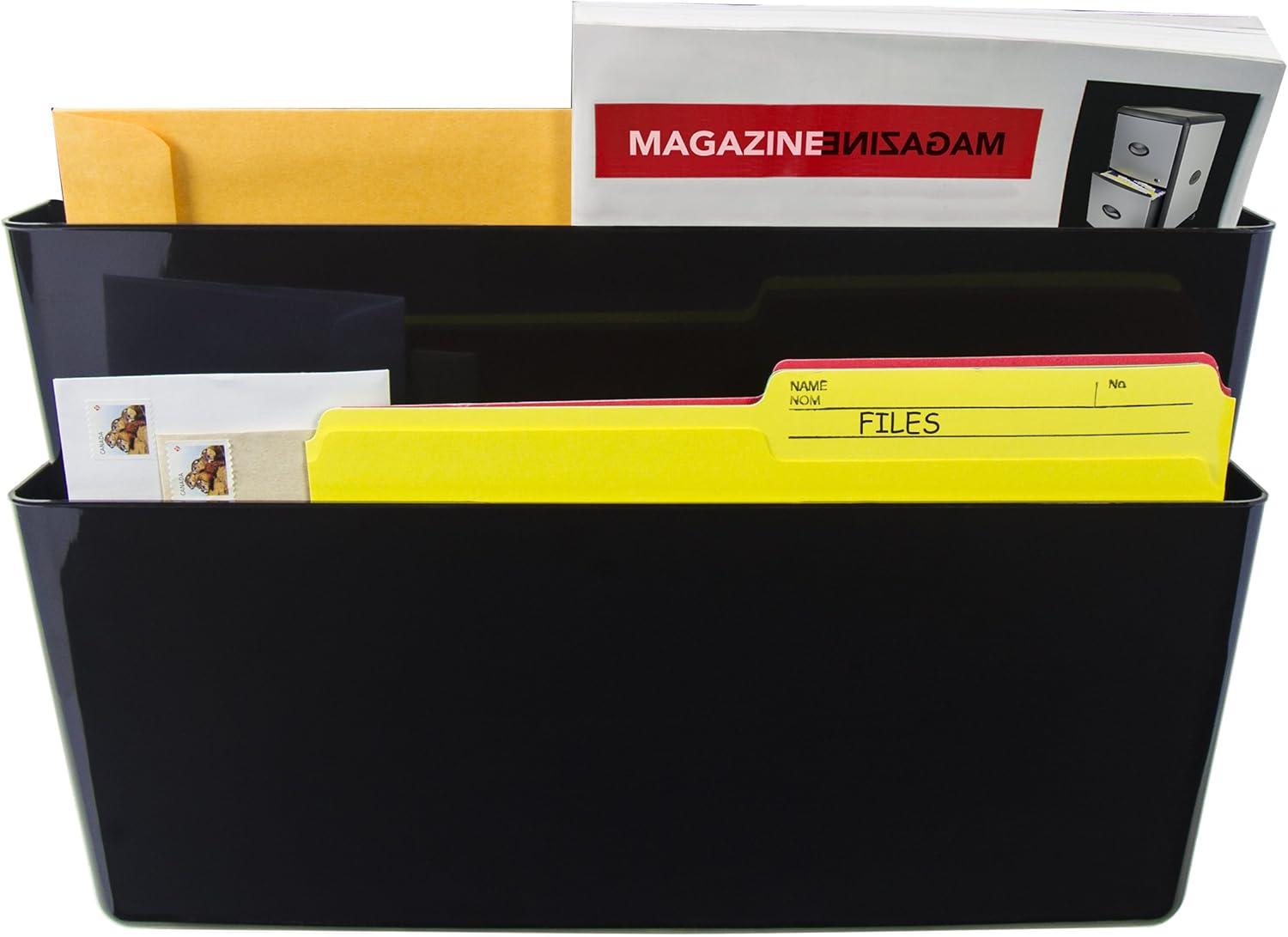 imageStorex Legal Sized Wall Files 2Pack Smoke Case of 6 STX70215B06CBlack