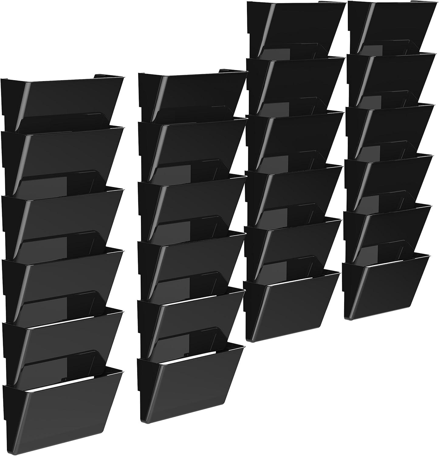 imageStorex Legal Sized Wall Files 2Pack Smoke Case of 6 STX70215B06CBlack