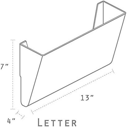 imageStorex Legal Sized Wall Files 2Pack Smoke Case of 6 STX70215B06CUnbreakable Clear