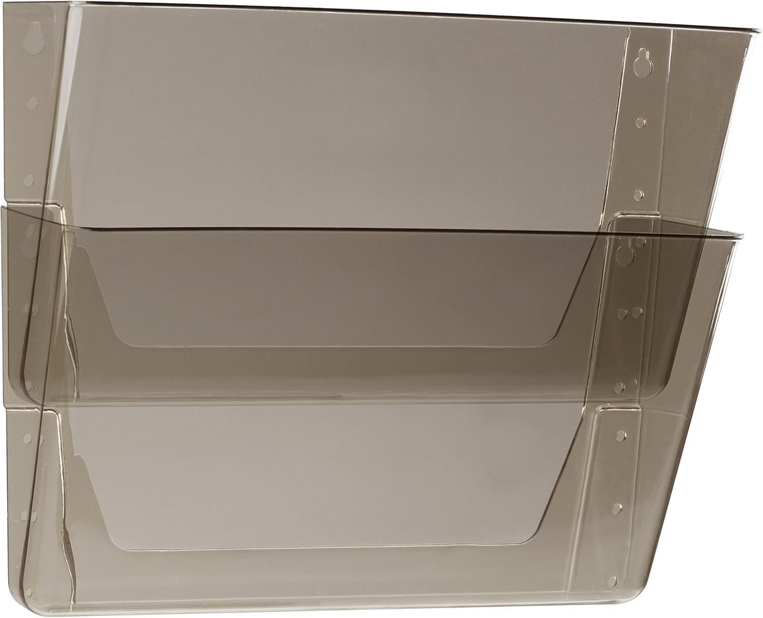 imageStorex Letter Sized Wall Files 6Pack Smoke Case of 4 STX70218B04C