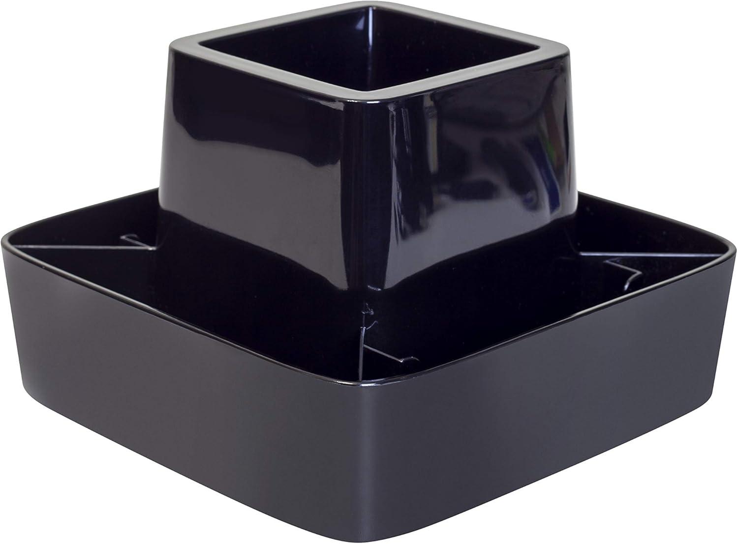 imageStorex Modern Gloss Spinning Organizer 62 x 4 x 62 Inches Black Case of 4 00152E04CSpinning Organizer