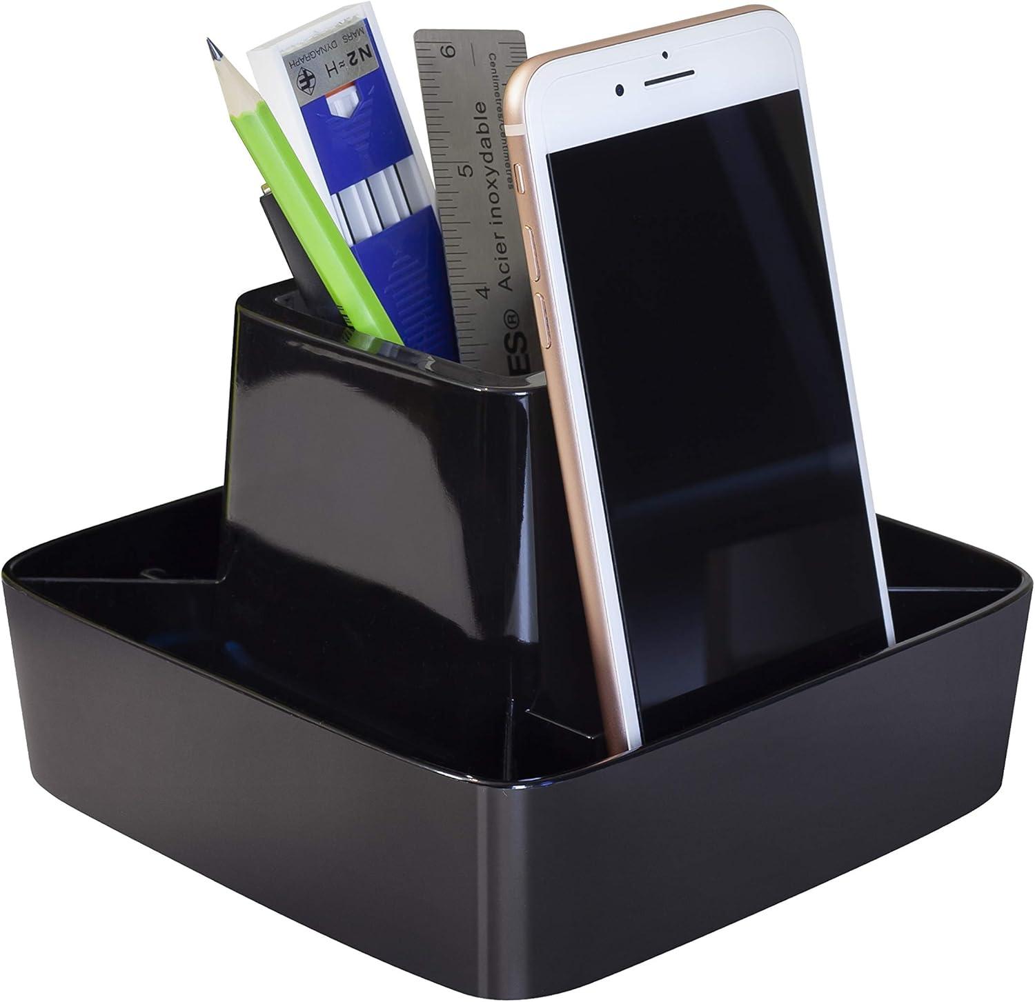 imageStorex Modern Gloss Spinning Organizer 62 x 4 x 62 Inches Black Case of 4 00152E04CSpinning Organizer