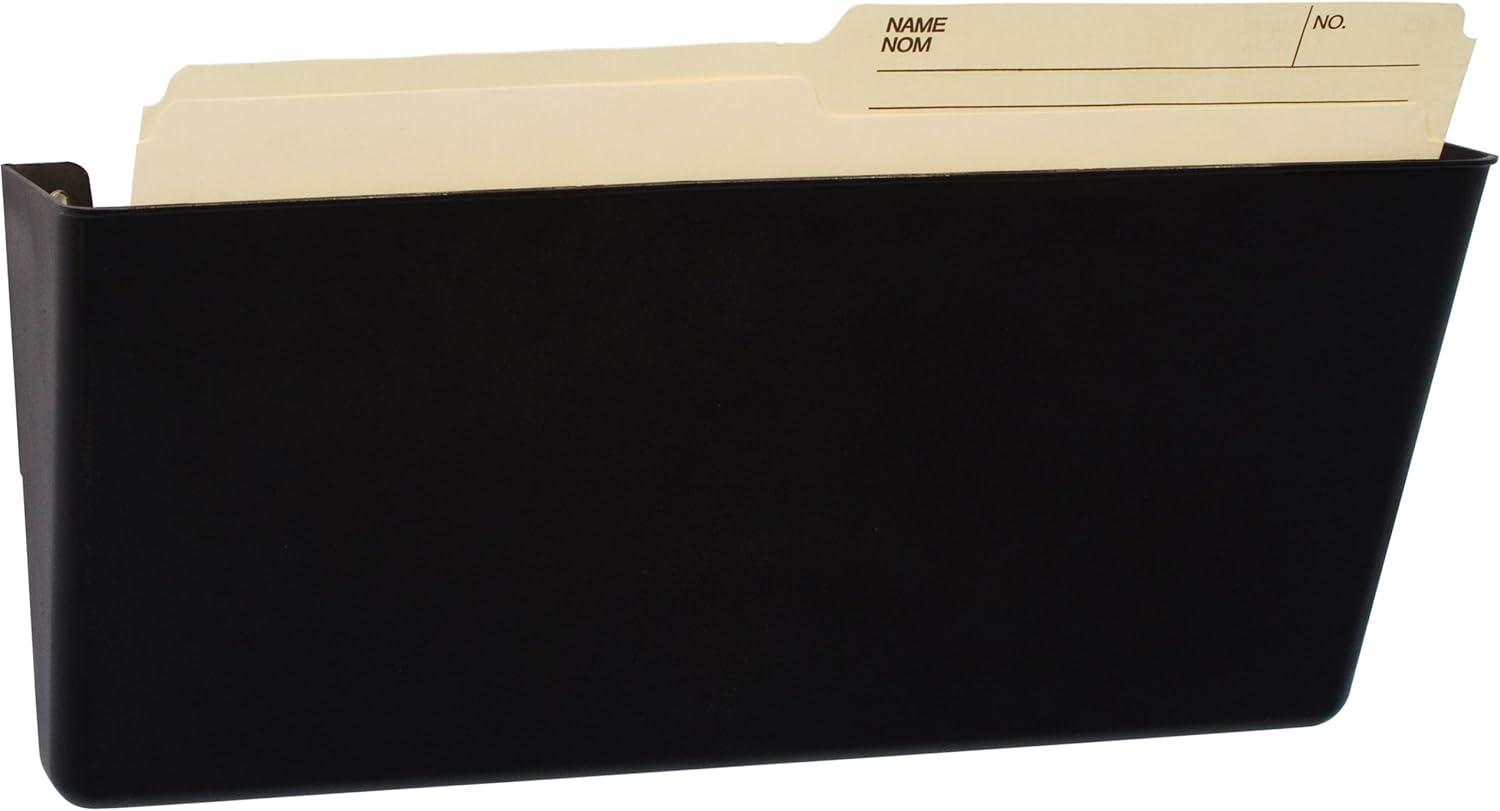 imageStorex Recycled Legal Sized Wall Files 6Pack Black Case of 4 STX70217B04CUnbreakable Black