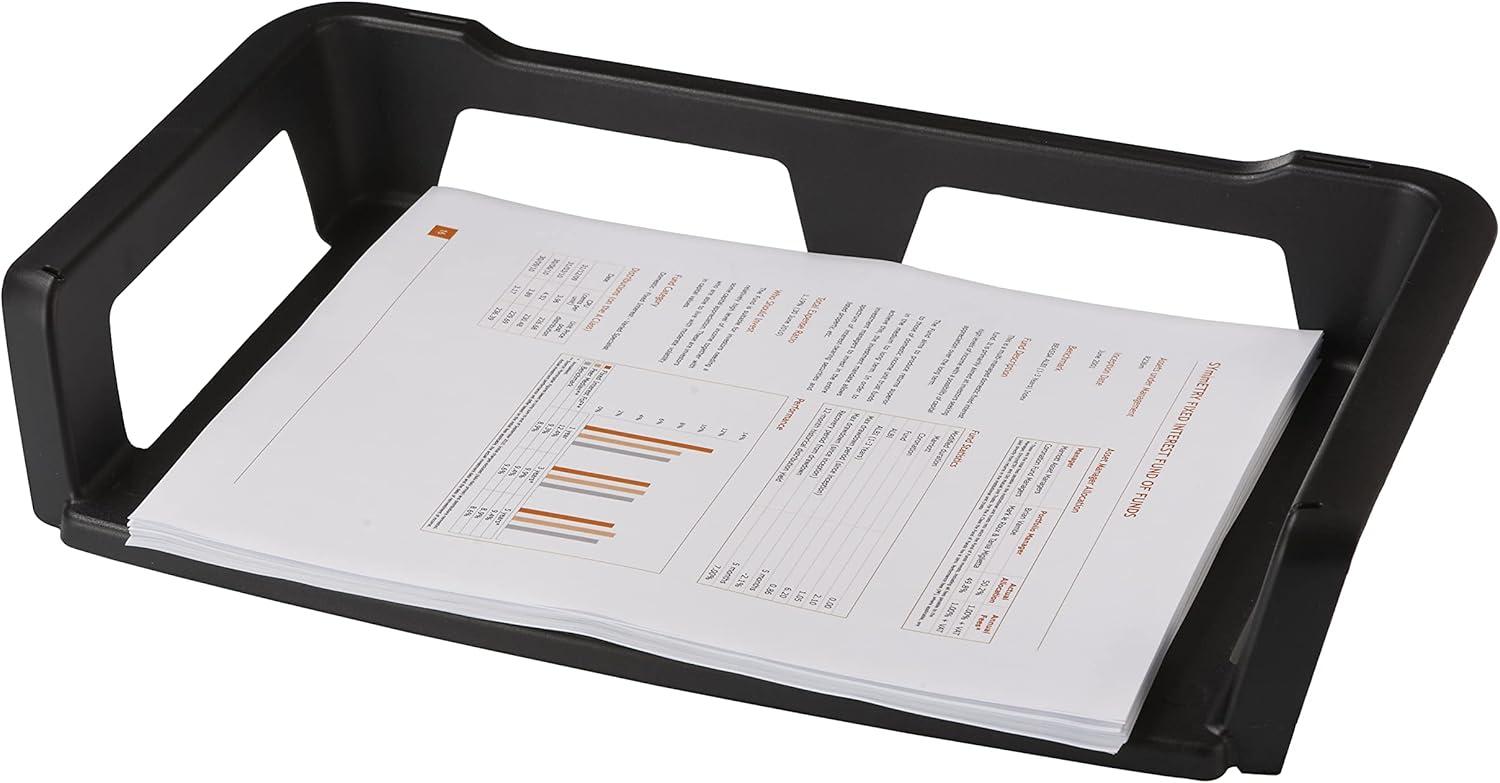 imageStorex Recycled Magazine File 1225 x 1088 x 1425 Inches Black Case of 6 STX70167U06CLetter Tray