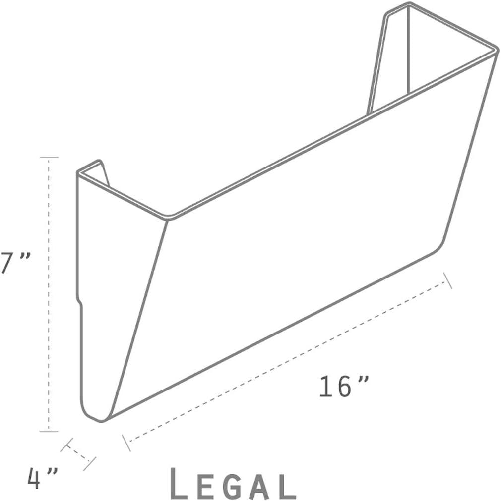 imageStorex Wall File Letter Size 13 x 4 x 7 ClearClear