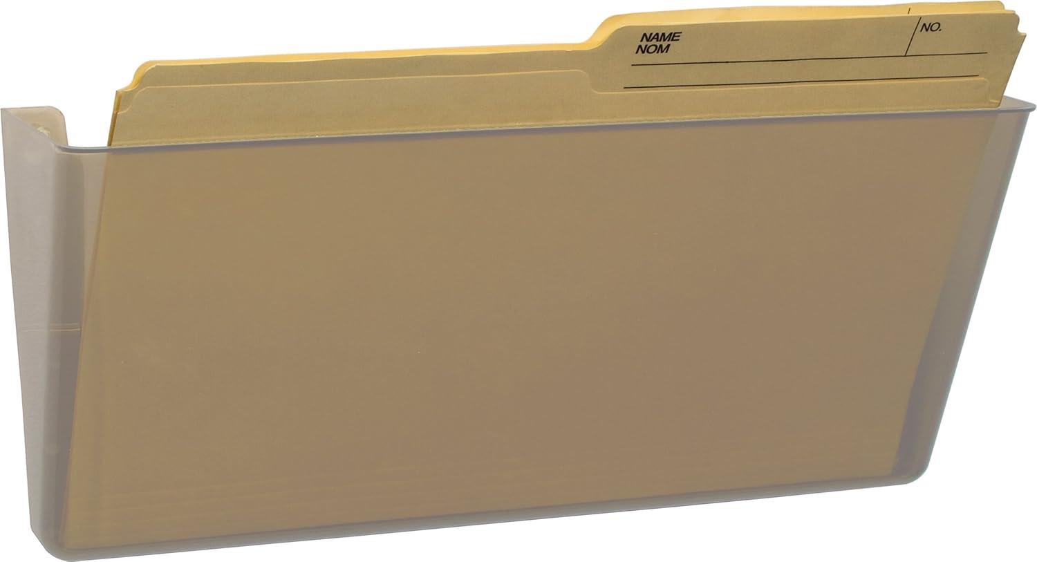 imageStorex Wall File Letter Size 13 x 4 x 7 ClearClear
