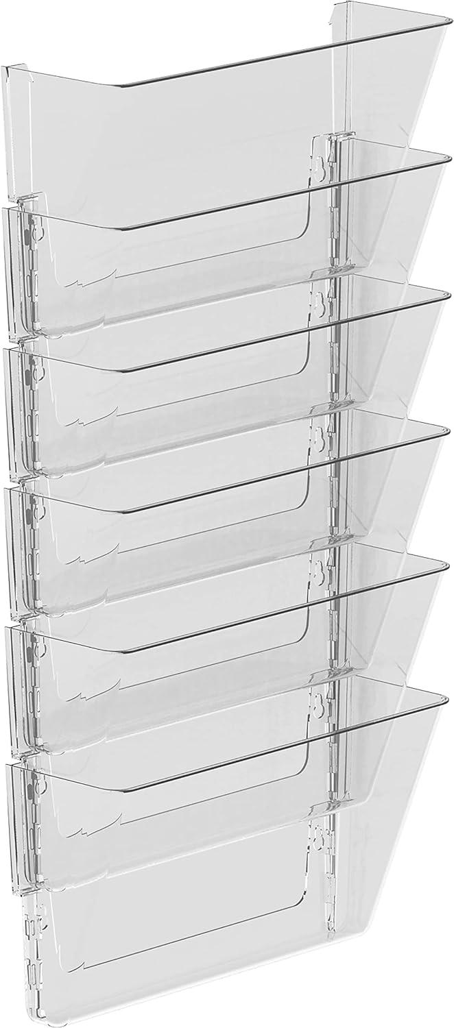 imageStorex Wall File Letter Size 13 x 4 x 7 ClearClear