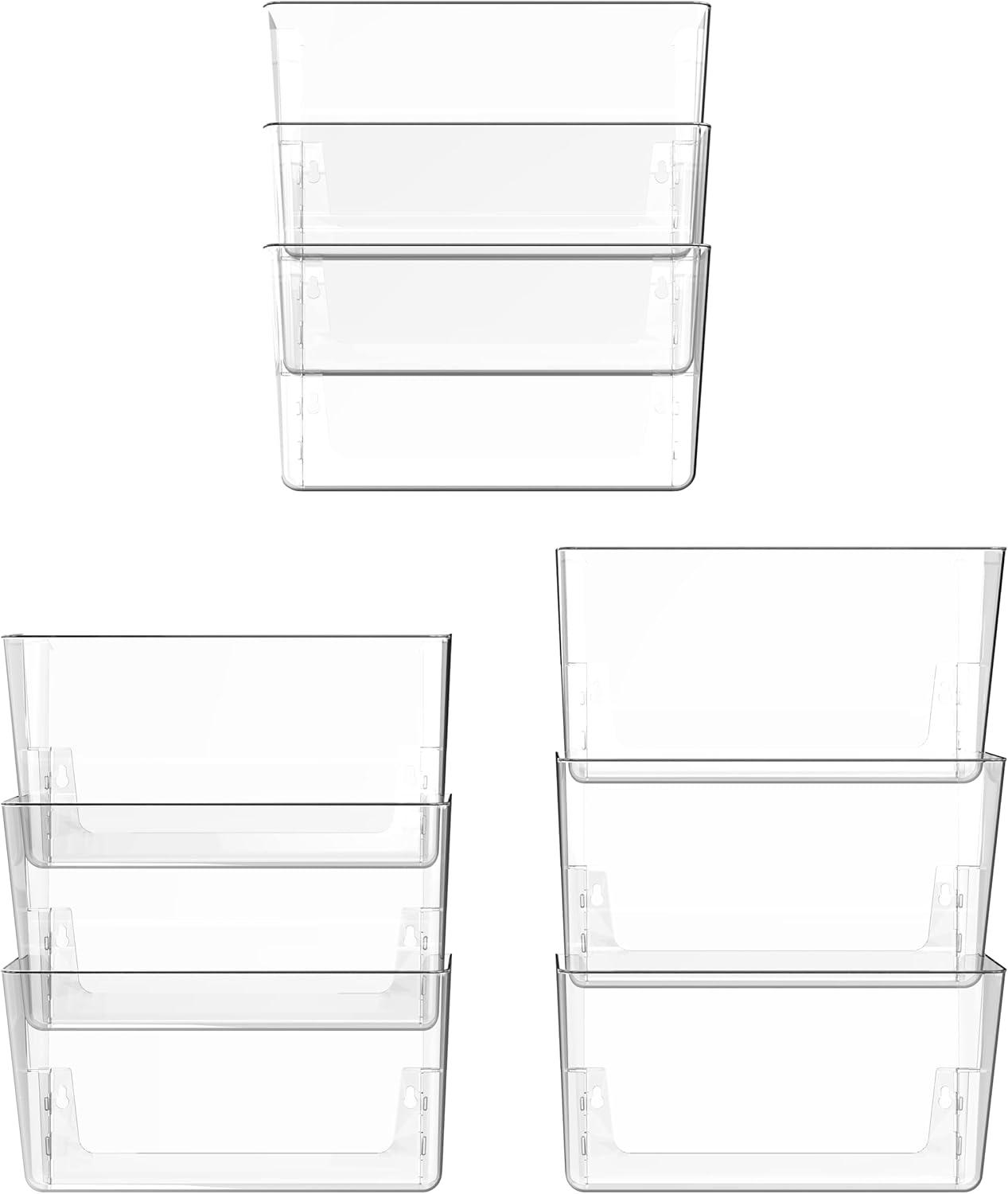 imageStorex Wall File Letter Size 13 x 4 x 7 ClearUnbreakable Clear