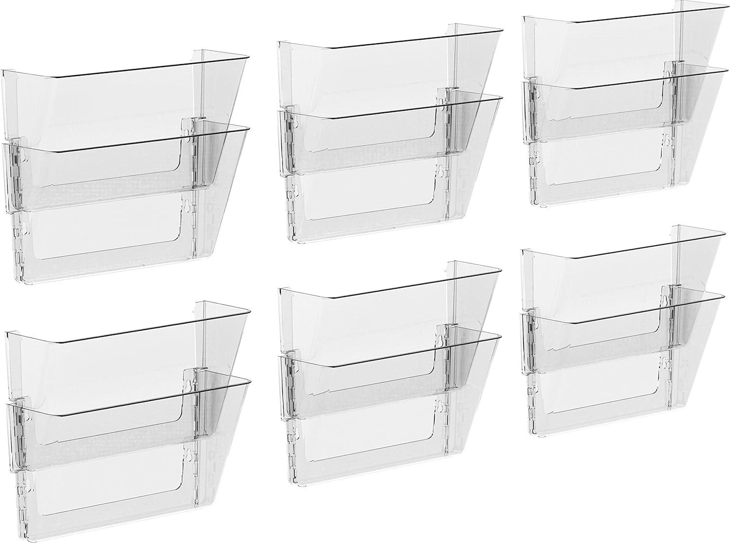 imageStorex Wall Files Legal Size 16 x 1055 x 4 Inches Clear Set of 2 70224A06CClear
