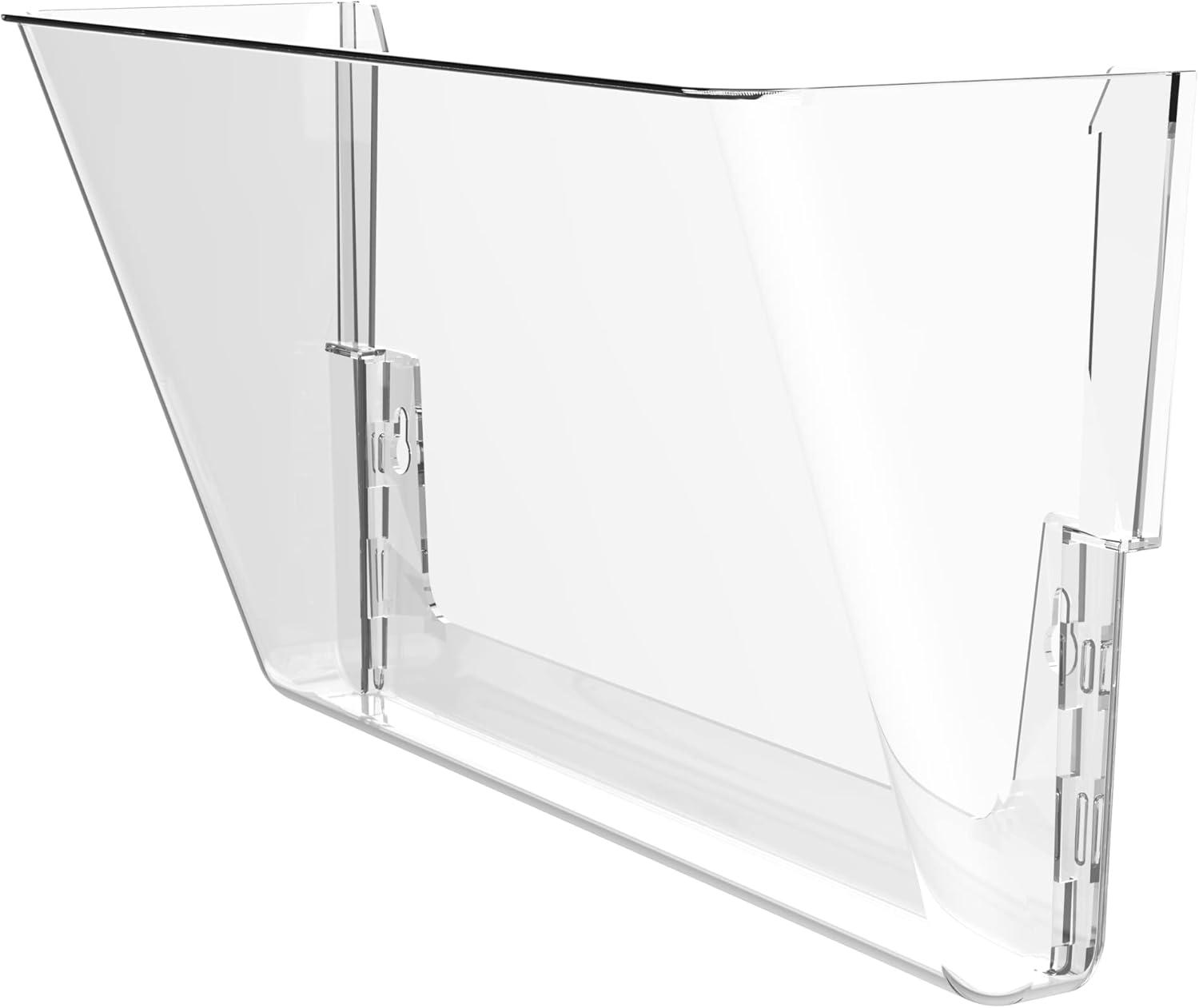 imageStorex Wall Files Legal Size 16 x 1055 x 4 Inches Clear Set of 2 70224A06CClear