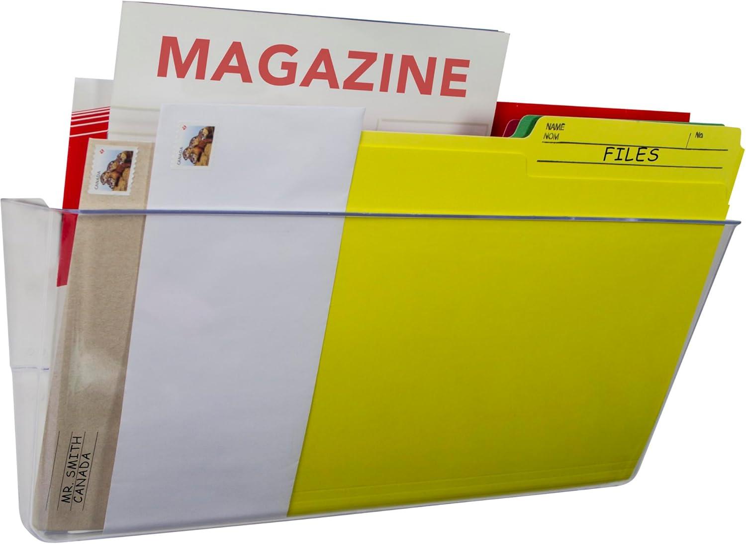 imageStorex Wall Files Legal Size 16 x 1055 x 4 Inches Clear Set of 2 70224A06CClear