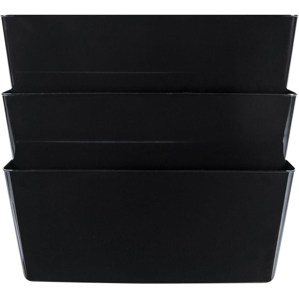 imageStorex Legal Sized Wall Files 2Pack Smoke Case of 6 STX70215B06CUnbreakable Black