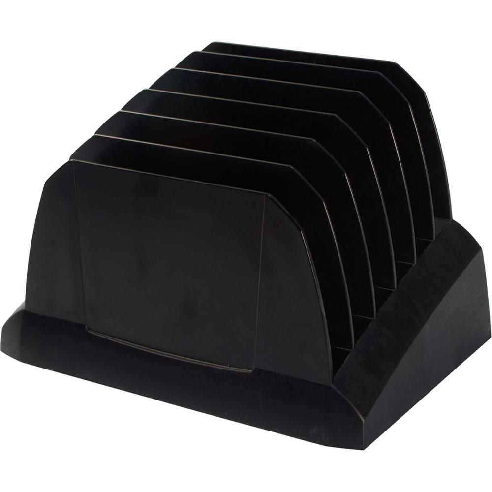 imageStorex Recycled Magazine File 1225 x 1088 x 1425 Inches Black Case of 6 STX70167U06CVertical Sorter
