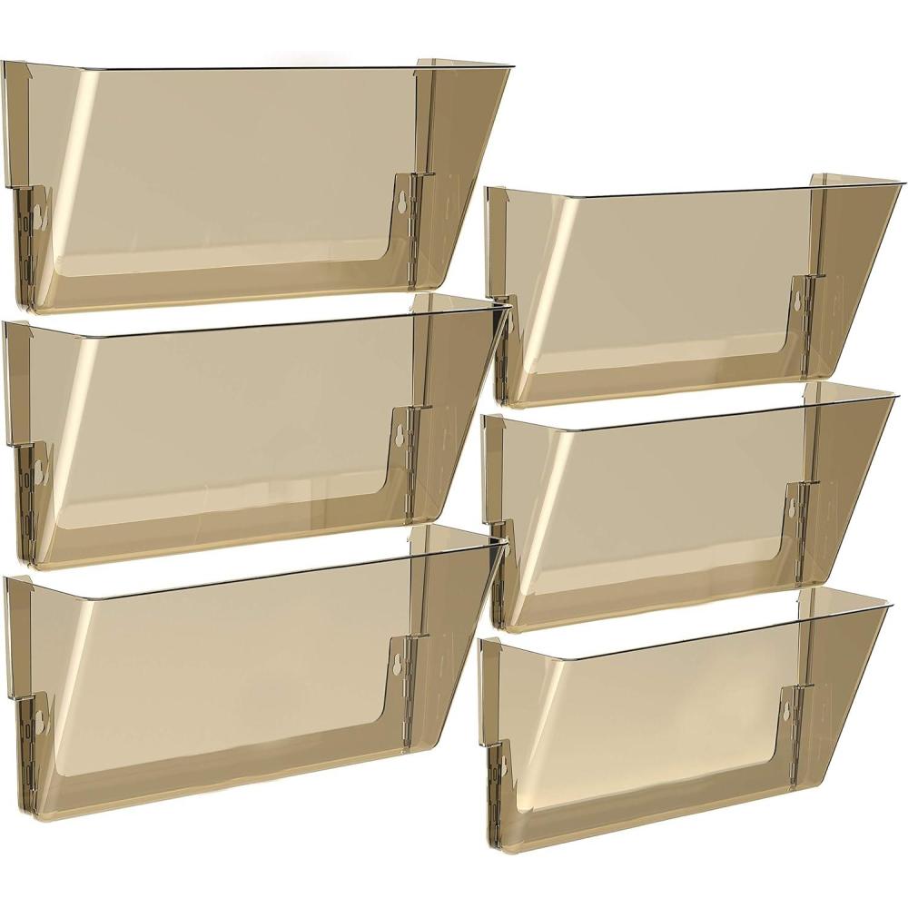 imageStorex Wall File 16 x 4 x 7 Inches Legal Smoke Case of 6 70208U06C