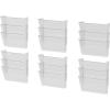 imageStorex Recycled Legal Sized Wall Files 2Pack Black Case of 6 STX70210B06CUnbreakable Clear