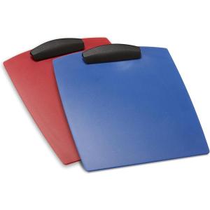 Storex Hard Poly Clipboard, Letter, Red, Case of 12, STX40115B12C(Rainbow Assorted)